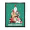 Stupell Industries Merry Christmas Happy Dog Gifts Framed Floater Canvas Wall Art
